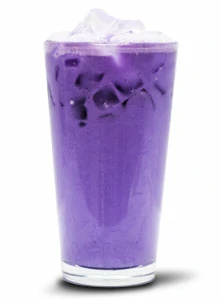 Specialty handcrafted sweet Thai tea with cream. Simply Taro